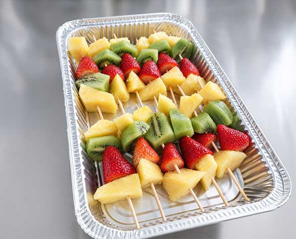Brochetas fruta